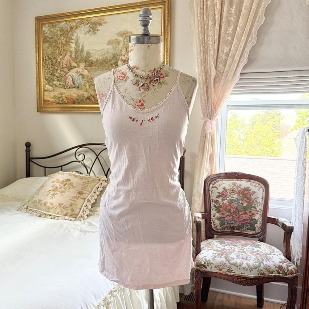 Pink fairy Slip Dress Y2K Secret Treasures small pale pink slip dress